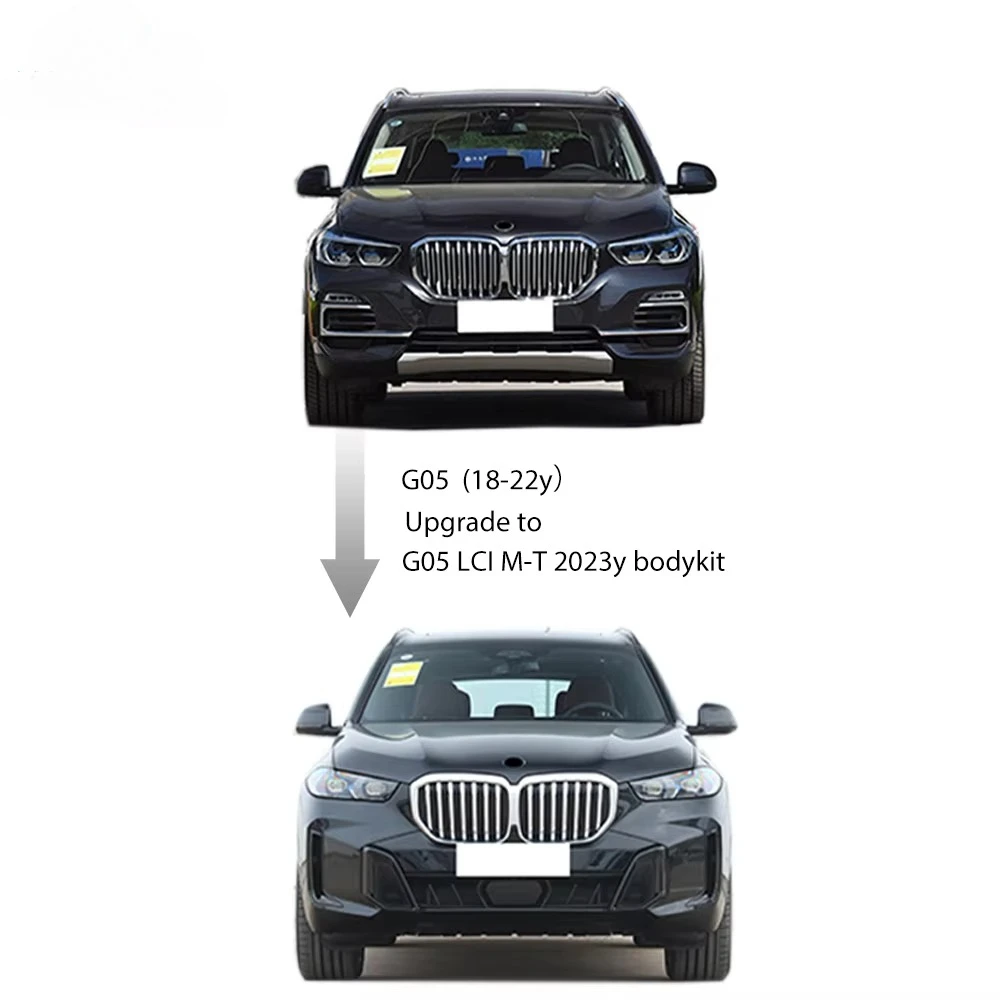 

For X5 G05 2018-2022y NORMAL Old To New G05 LCI M-T 2023y Bodykit Car Upgrade Facelift Body Parts Front Bumper New Body Set