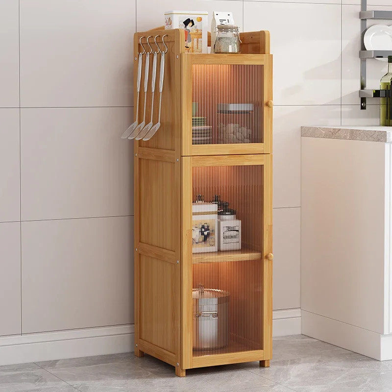 

Kitchen multi-functional floor rack multi-layer narrow slot rack against the wall crevice cabinet narrow cabinet 30cm wide stora