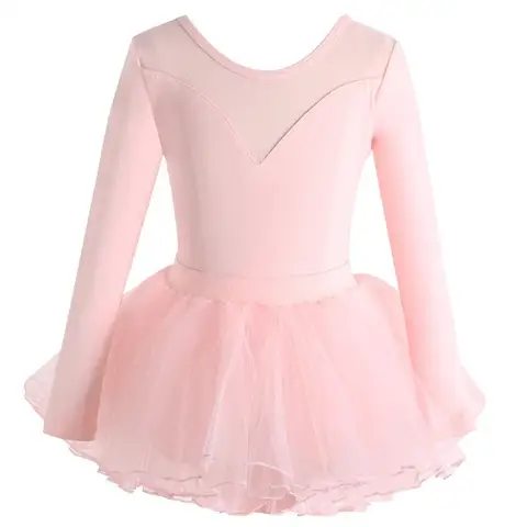 Novo ballet tutu dança collants para meninas roupas de ginástica crianças dança wear traje de balé com saia macacão