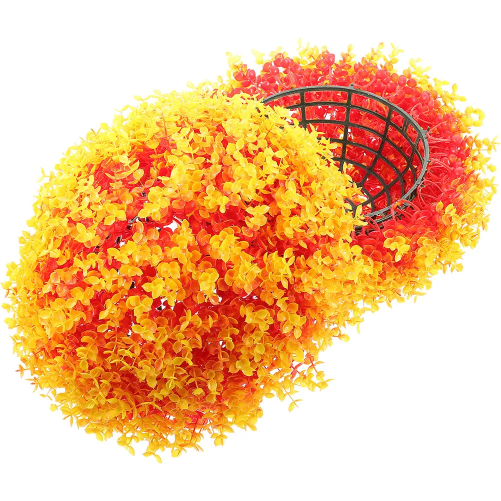 Artificial Eucalyptus Leaf Decor Hanging Topiary Ball Plastic Green Plant For Indoor Outdoor Wedding Ceiling Pendant view 3