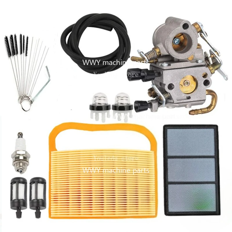 تنطبق على آلة القطع TS410 TS420 C1Q-S118 المكربن فلتر الهواء فلتر الزيت ملحقات يوتيوب شرارة التوصيل