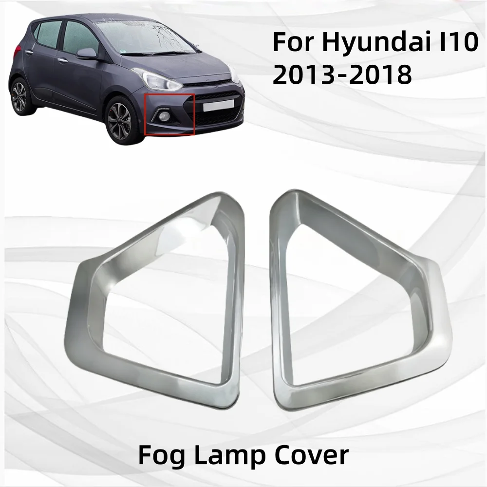 

Car Stickers For Hyundai I10 2013 2014 2015 2016 2017 2018 ABS plastic Fog Lamp CoverExterior Components Decorate