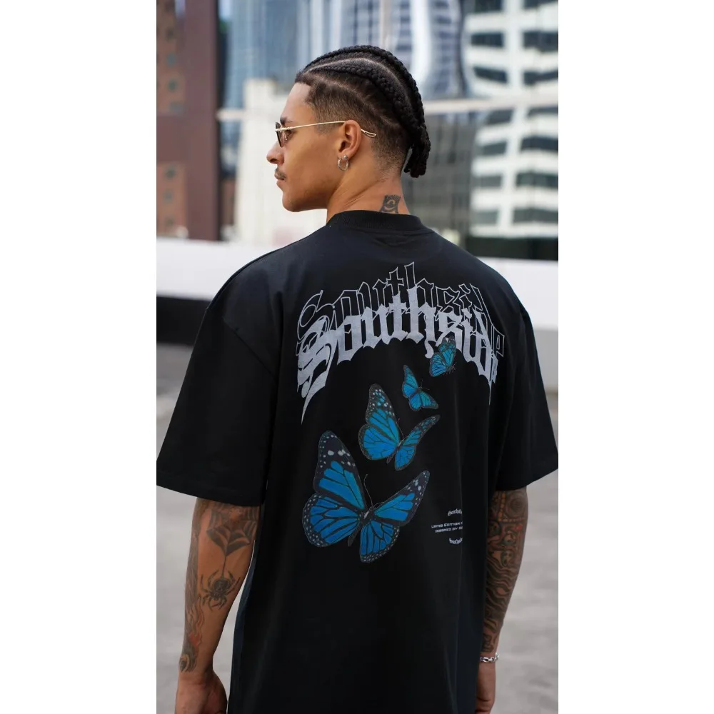 

​Sports Printing Pattern Trend Fashion Brand Pure Cotton Short Sleeved Round Neck High Quality T Shirt Casual Loose Top Unisex