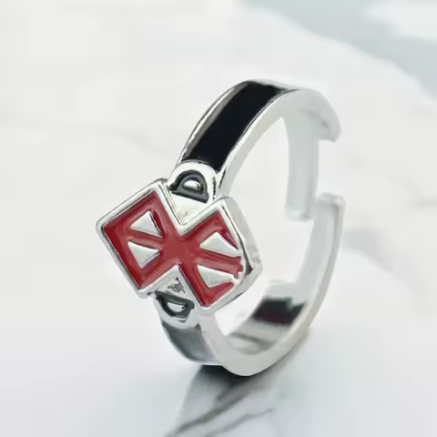 Anime Berserk Symbol Ring Dark Fantasy Gothic Style Adjustable Ring for Women Man Cosplay