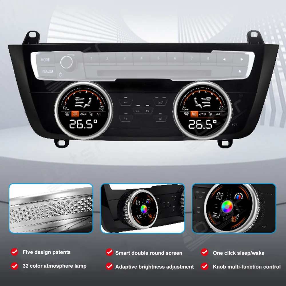 LCD المناخ شاشة تعمل باللمس لوحة التيار المتناوب لسيارات BMW 3 Series 2013-2019 Fornt صف تكييف الهواء التحكم رئيس السيارة وحدة اكسسوارات السيارات