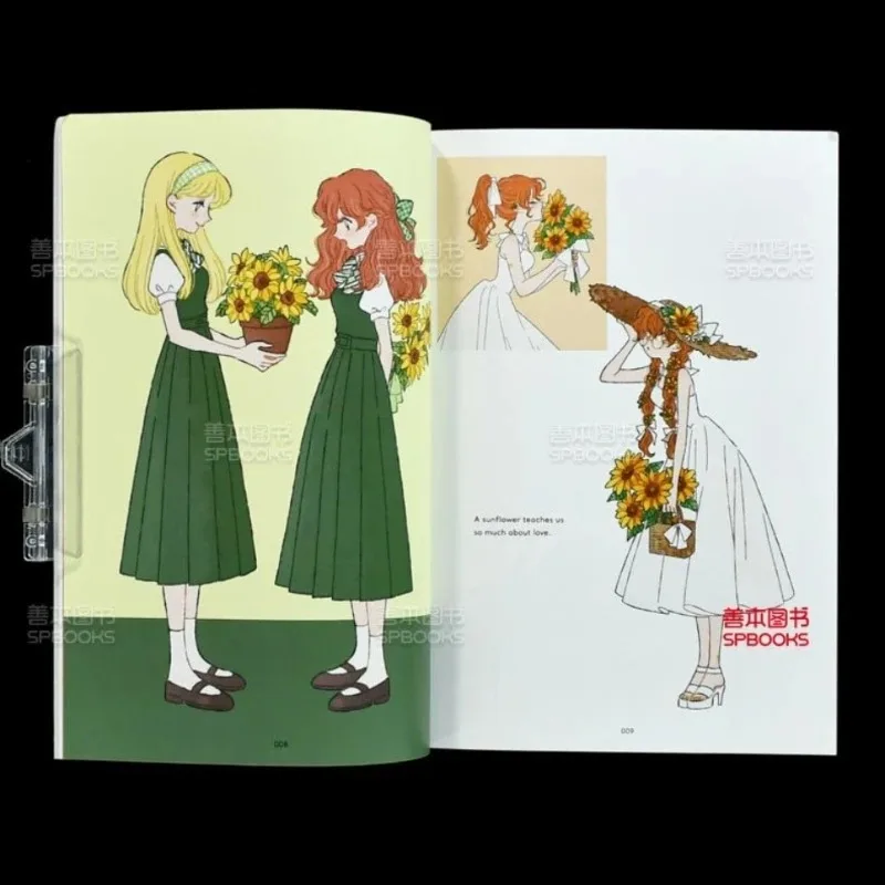 SOLEIL 2 Books Tanaka Fashion Illustration Collection Art Book Korean Style Cute Girl Outfits Copying Reference