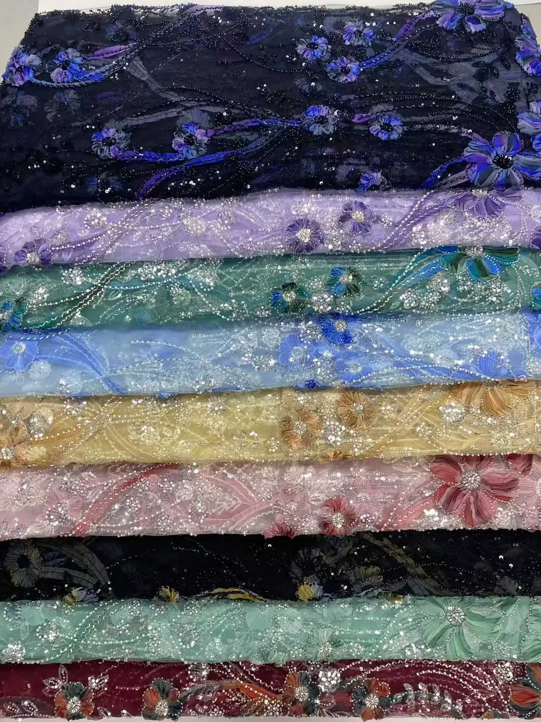 Африканская французская сетка с 3D кружевными бусинами, роскошная ткань 2022, высокое качество, нигерийское кружево с сетчатыми бусинами и блестками, свадебные платья для женщин