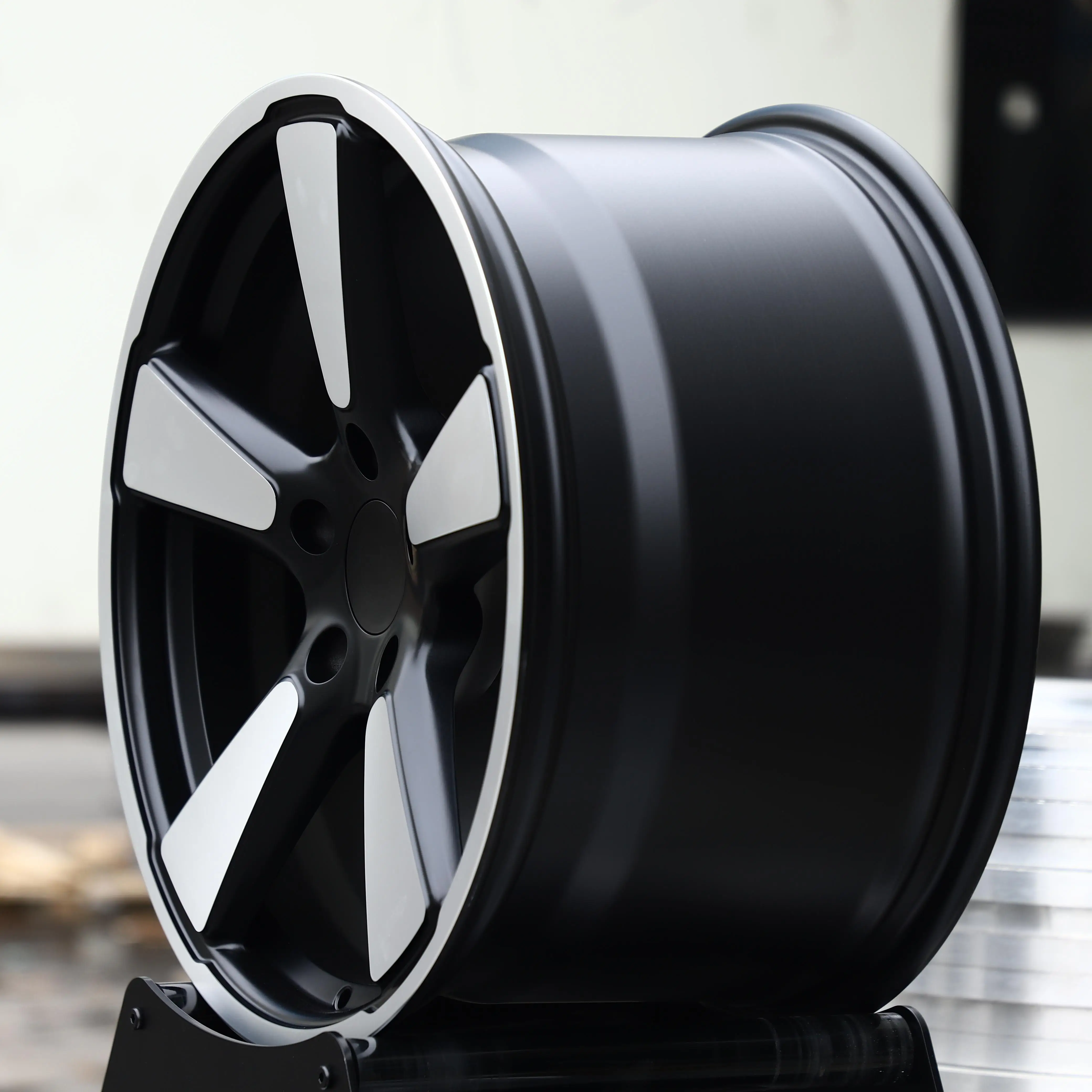 JT Custom Car Rims 17 18 19 20 21 22 Inch 5x130 Matte Black Machine Face Aluminium Alloy Wheels For Cayenne For 911 For Taycan F