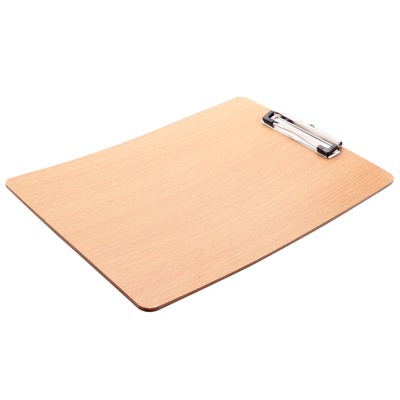 A4 Size Wooden Clipboard Clip Board Office School Stationery With Hanging Hole File Folder Stationary Board Hard Board Writing P