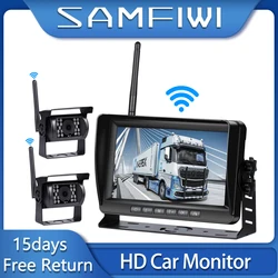 7Inch Wifi Truck Monitor Draadloze 1Camera/2Camera Achteruitrijcamera Scherm Voor Auto Monitor Voor Auto truck Rv