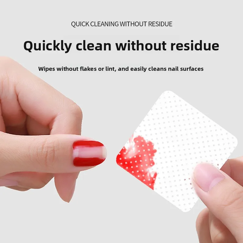 100 szt. Bezpyłowych chusteczek do paznokci, żelowe chusteczki oczyszczające, bez aluminium, płatki do usuwania lakieru do paznokci, narzędzie do pielęgnacji i czyszczenia paznokci NaiArt Beauty