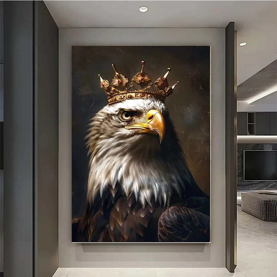 Diamond Painting Modern Art Crown Animal Eagle Cross Stitch Diamond Mosaic Picture Embroidery crystal Beaded Handicraft