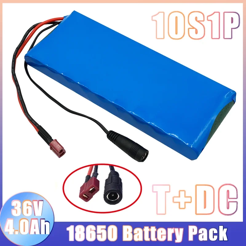 10S1P 36V 4000mah Battery Pack 4Ah 18650 Lithium Li-ion Rechargeable Batteries Ebike Electric Car Bicycle Scooter 20A BMS 500W