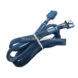 1M 6P 20AWG 43025-0608 43025 MOLEX 6 Pin Micro-Fit 3.0 Male Female Extension Sleeved Power Cable braided sleeving