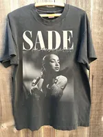 Sade Lovers Rock Album Charcoal Dark Gray Series Short Sleeve Unisex T-Shirt Summer New Men's Women's Street Y2K Top Clothing