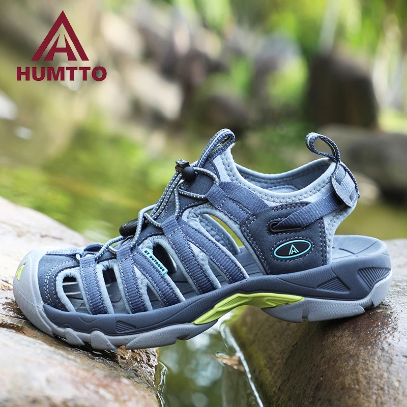 HUMTTO Men Outdoor Upstream Shoes Breathable Summer Aqua Shoes Water shoes Mesh Sandals Wading Quick Drying Beach Women Sneaker