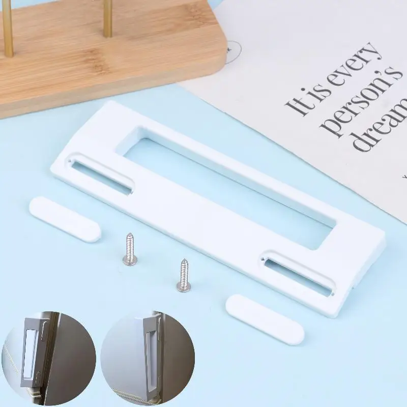 1Set Universal Refrigerator Door Handle Replacement Kitchen Fridge Grip Accessories Plastic Refrigerator Door Knobs Easy To Use