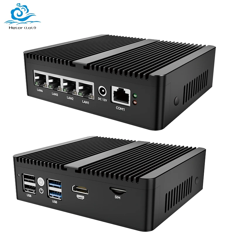Intel Celeron N5105 Mini PC Support Linux SIM 3G/4G LTE Computer for Industrial with 2xUSB3.0 2xUSB2.0 1xRJ45-232COM 4xi225AT