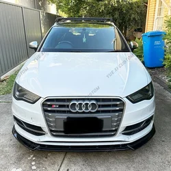 For Audi A3 S3 8V Standard TDI TFSI Saloon / Sportback 2013-2016 Car Front Bumper Lip Chin Spoiler Splitter Bodykit Tuning Trim