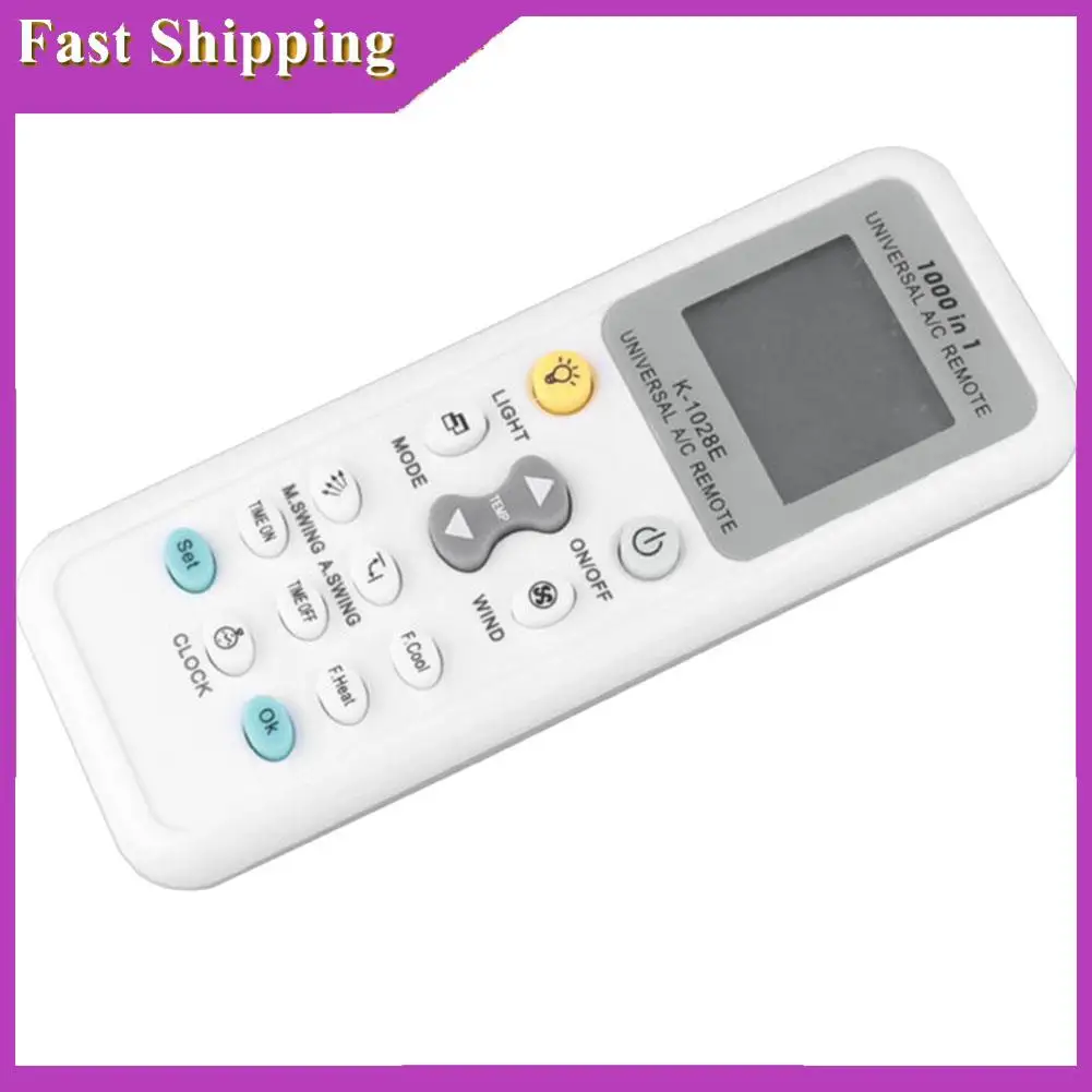 

ABRI-Universal Remote Control 1000 In 1 K-1028E Wireless Remote Control AC Digital LCD Remote Control For Air Conditioner