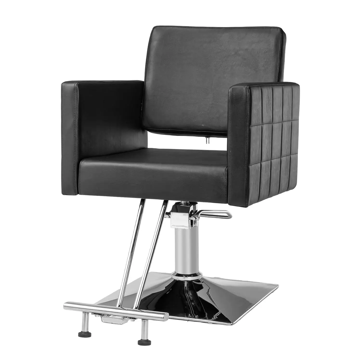 Hydraulic Barber Chair Wide Seat Stainless Steel Footrest Heavy Duty Salon Styling Hair Stylist Spa Equipment, Customized