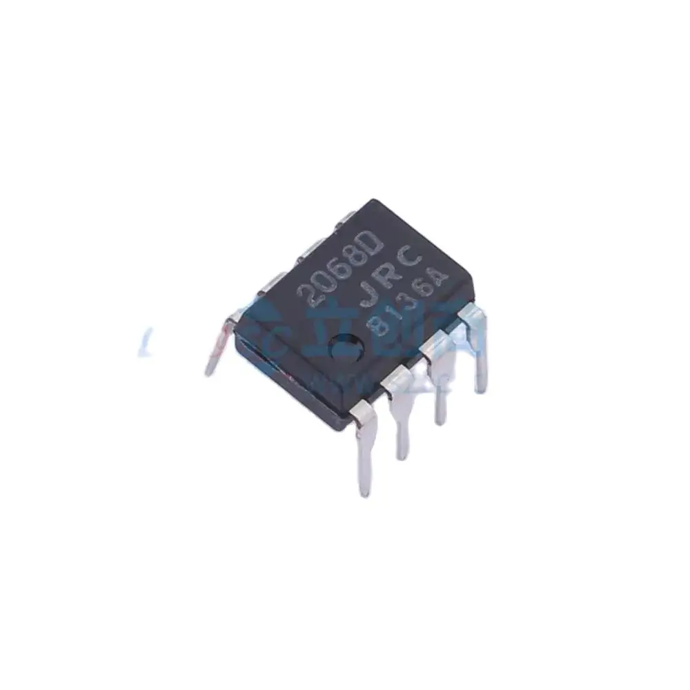 

10Pcs/Lot Original JRC2068D Audio Integrated Circuit Low Total Harmonic Distortion 0.001% Amplifier IC 2 Circuit 8-DIP NJM2068DD