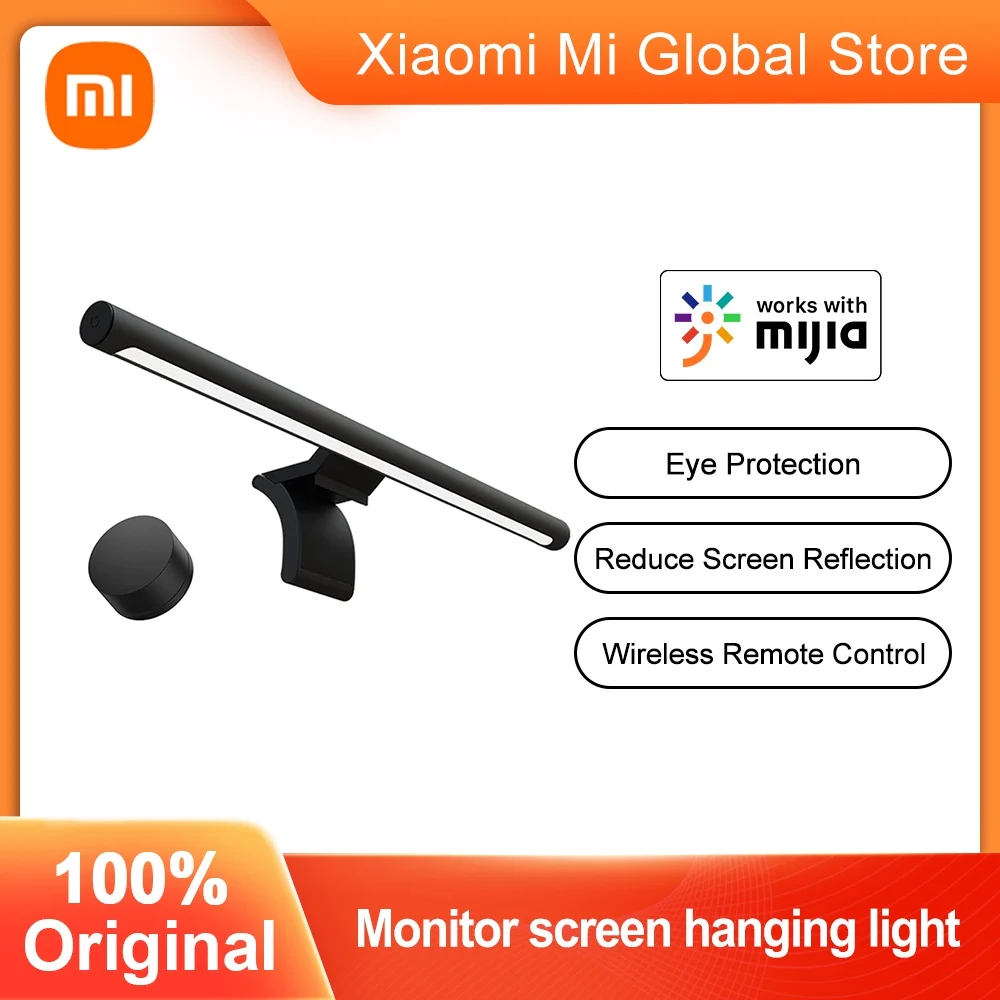 

Xiaomi Mijia Lite Desk Lamp LED Foldable Eyes Protection Light for Computer PC Monitor Screen Bar Reading Hanging Lamp Type-C