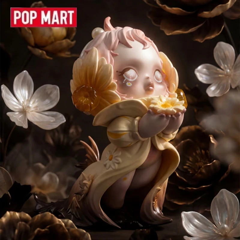 

POPMART SKULLPANDA Petals In Four Acts Series Blind Box Doll Guess Bag Toys Mystery Box Desktop Ornaments Collection