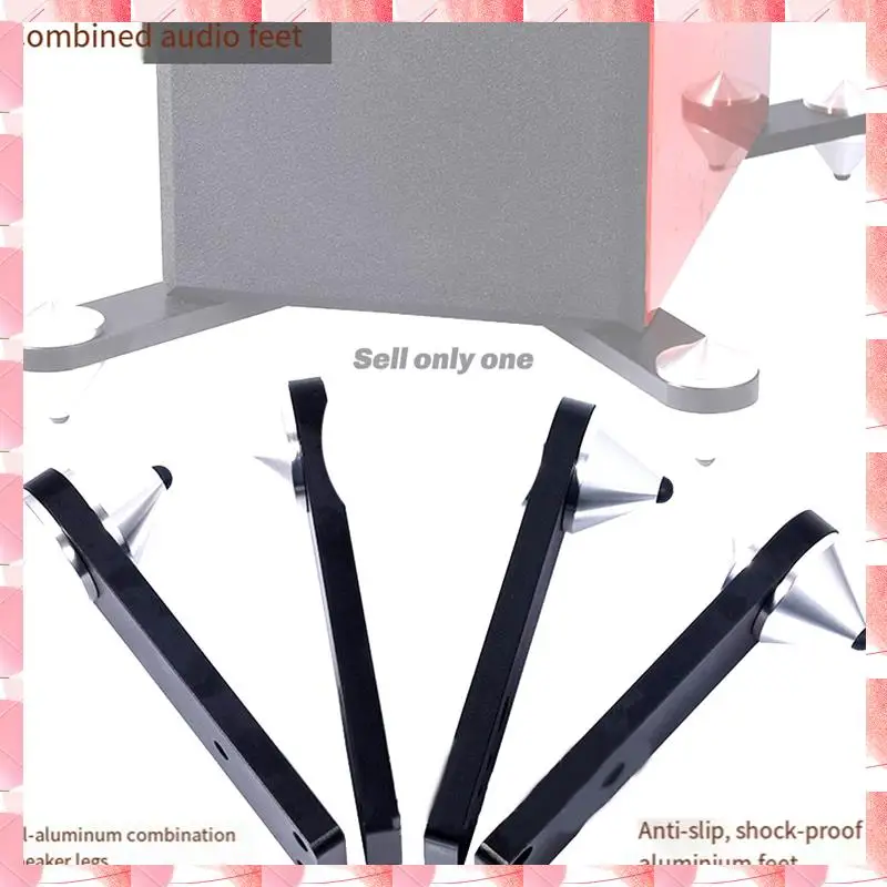 JAJA Speaker Foot Subwoofer Shockproof Spike Bracket Enhanced Stability & Sound Quality