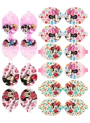 30x22cm Disney Mickey Princess Mini Hairbow Shape Cross Faux Leather Sheet Crafts Gift DIY Bowknot Handmade Materials