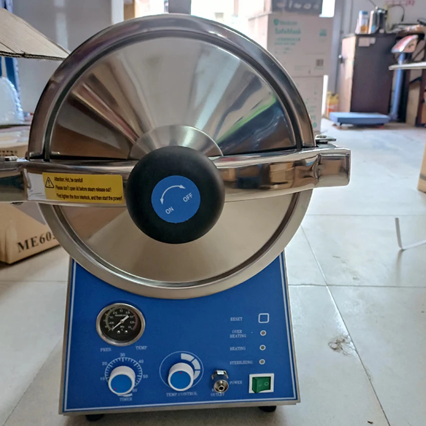 

24L Stainless Steel Steam Sterilizer 134℃ Benchtop Autoclave Steam Sterilizer Autoclave Lab Use