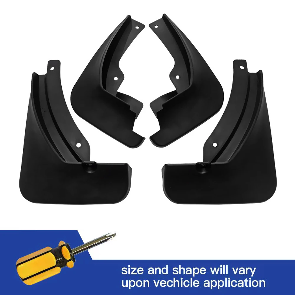 

4Pcs Front & Rear Mud Flaps Splash Guards Mudguards Black For Skoda Octavia 3 A7,5E,Mk3 2014 2015 2016 2017