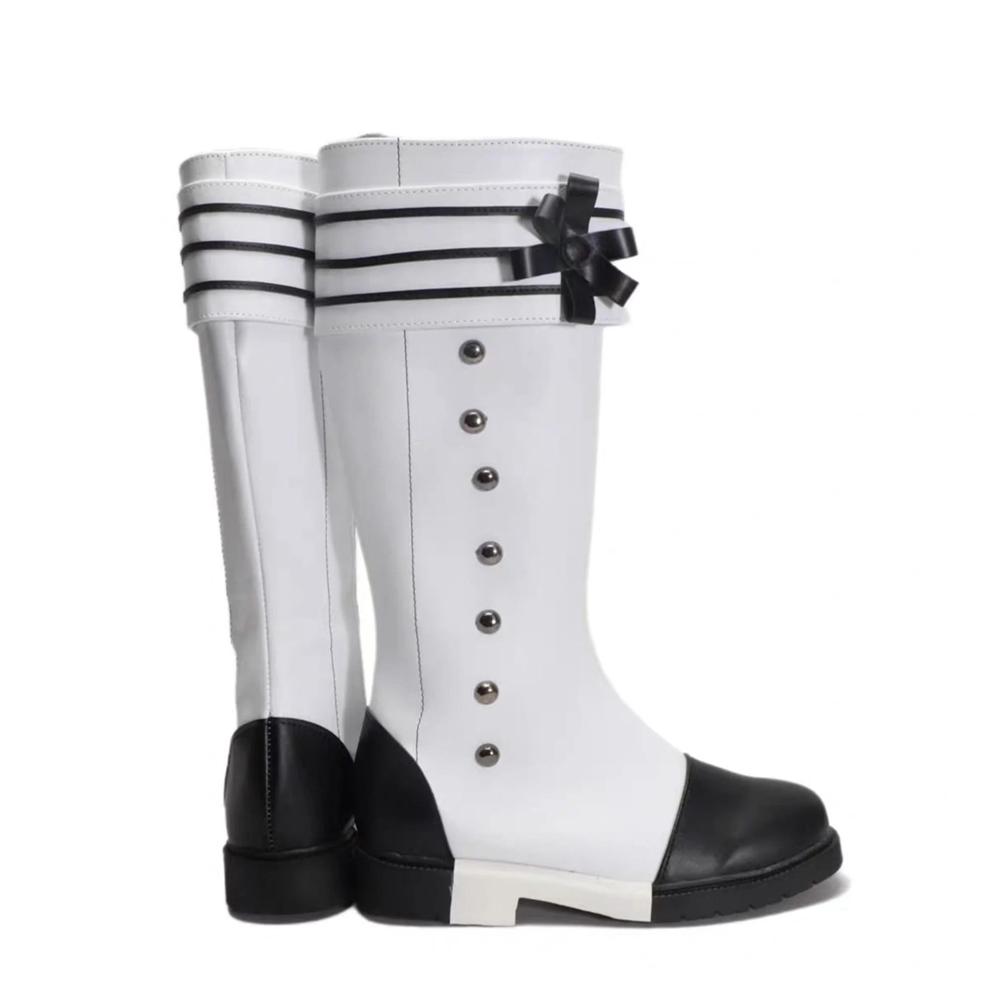 Unisex Anime Cos Charles Grey Cosplay Kostuum Halloween Schoenen Elegante Laarzen