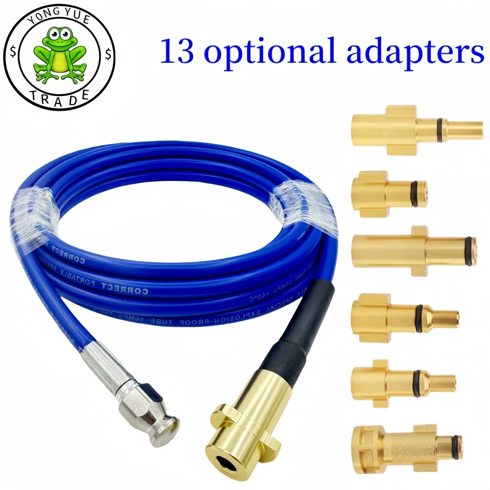 

0.5-30m Pressure Cleaning Machine Sewer Drainage Hose Cleaning kit With Adapter Nozzle High Pressure Cleaning Hose For Karcher