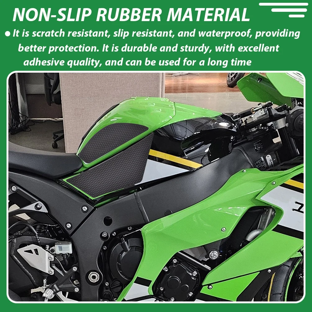 ZX10R ZX-10R Anti Slip Fuel Tank Stickers Gas Cap Oil Protection Pad For Kawasaki ZX10R 2011-2026  ZX-10R Motorcycle Accessories
