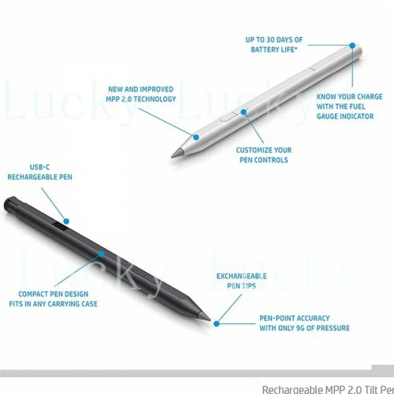f  For HP ENVY Pavilion Spectre X360 Laptop 4096 Stylus Rechargeable Stylus MPP 2.0