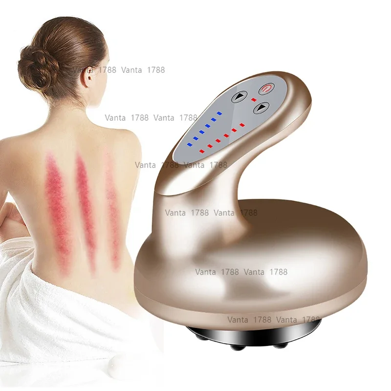 Electric Cordless Cellulite Cupping Scraping Guasha Suction Massage Machine Body Slimming Anti Cellulite Beauty Device