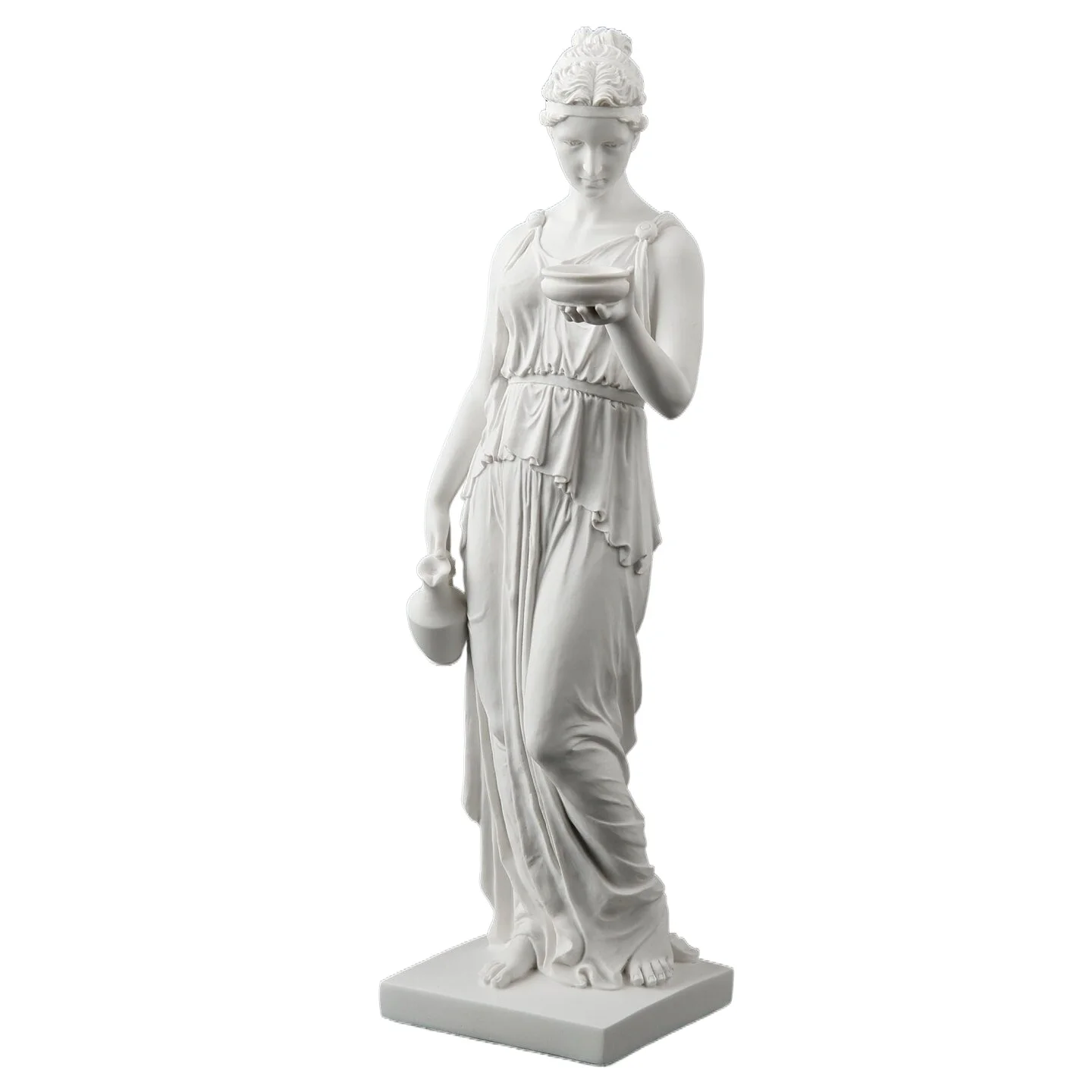 Greek Goddess Hebe Resin Statue Ancient Roman Mythology Human Figurine Classic Retro Craft Sculpture Home Office Tabletop Decor