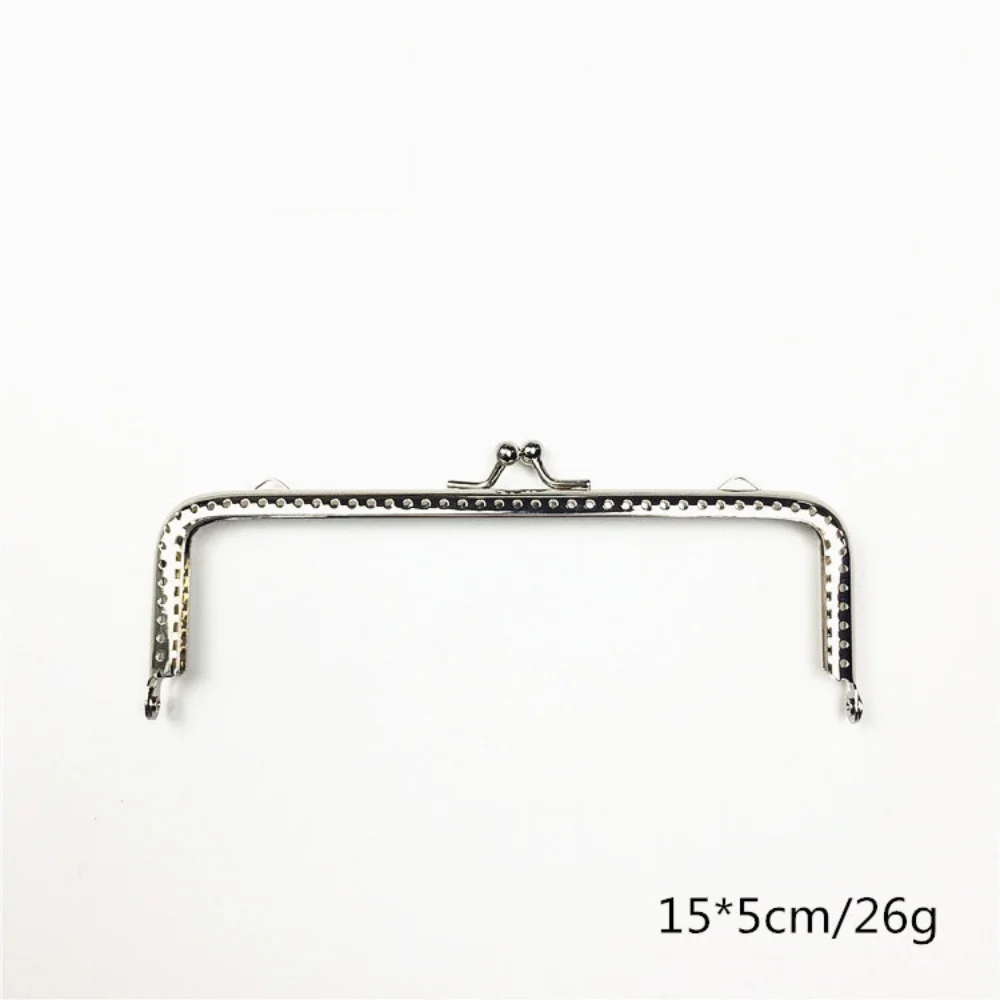 8.5/10.5/12.5/15/18 cm Glanzend Zilver Basic Halve Cirkel Metalen Portemonnee Frame Kus sluiting Lock Diy Tas Accessoires Nieuwe