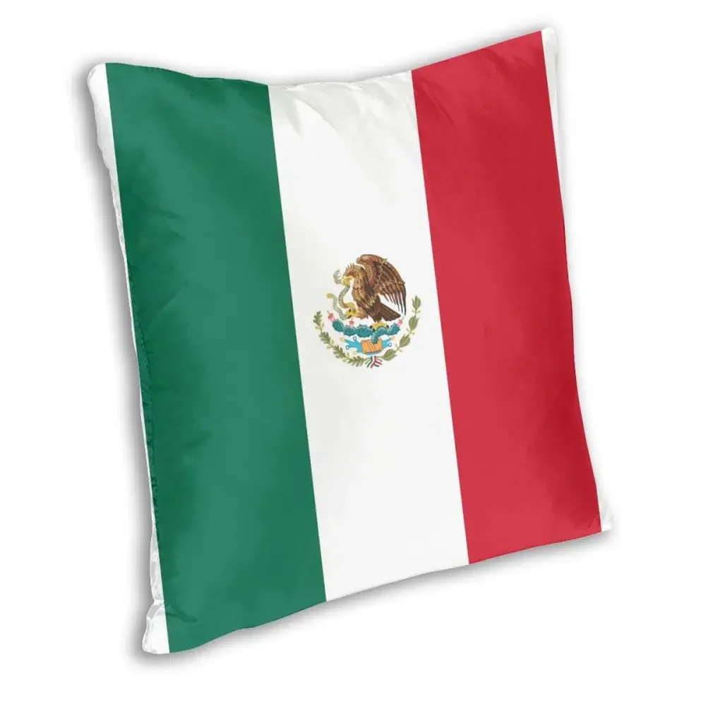 Mexico Flag Mexican Friend Square Pillow Case Decorative Pillow Funny Cushion Covers