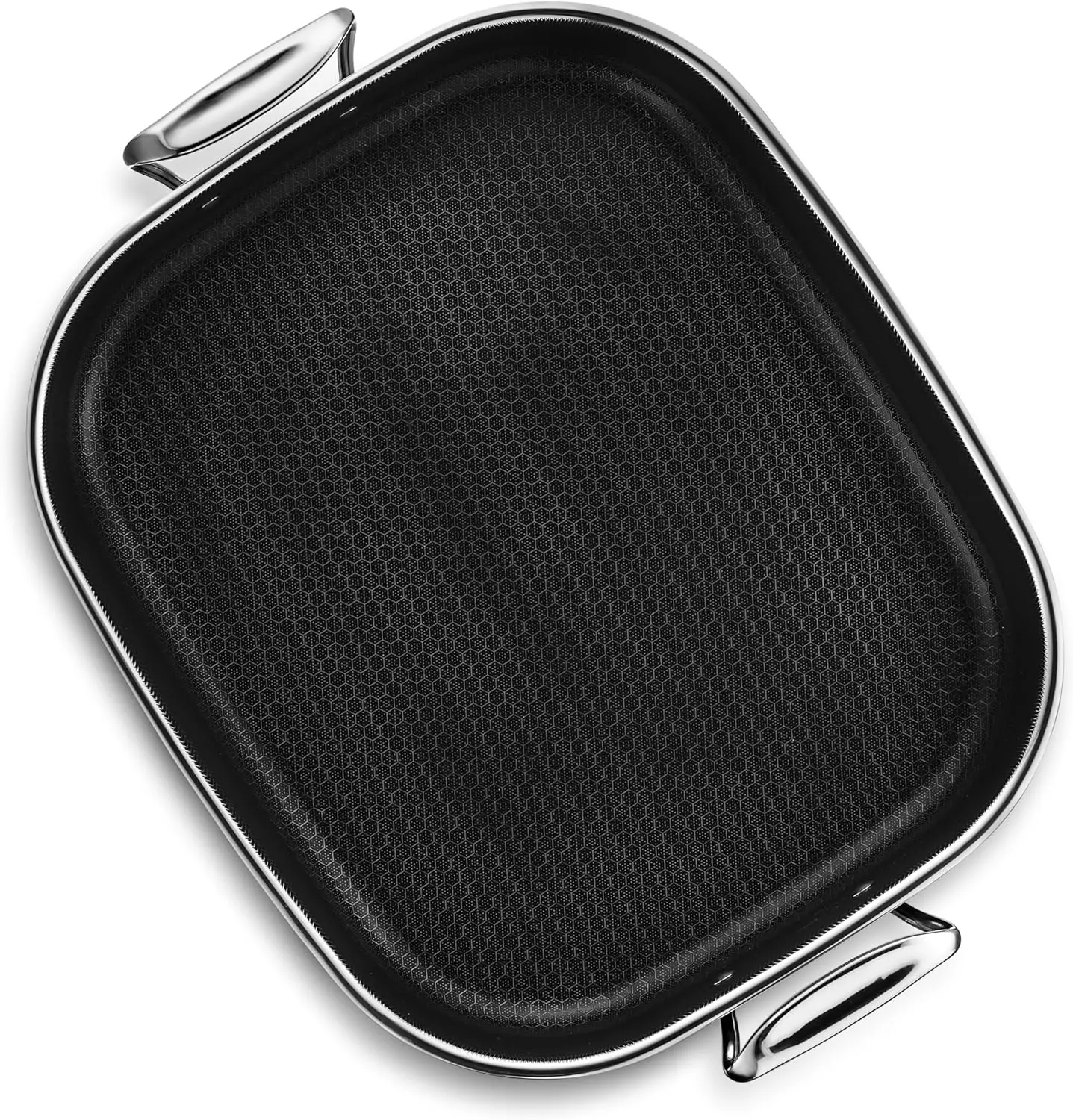 Hybrid Nonstick Roasting Pan with Rack, Dishwasher and Oven Friendly, Compatible with All Cooktops