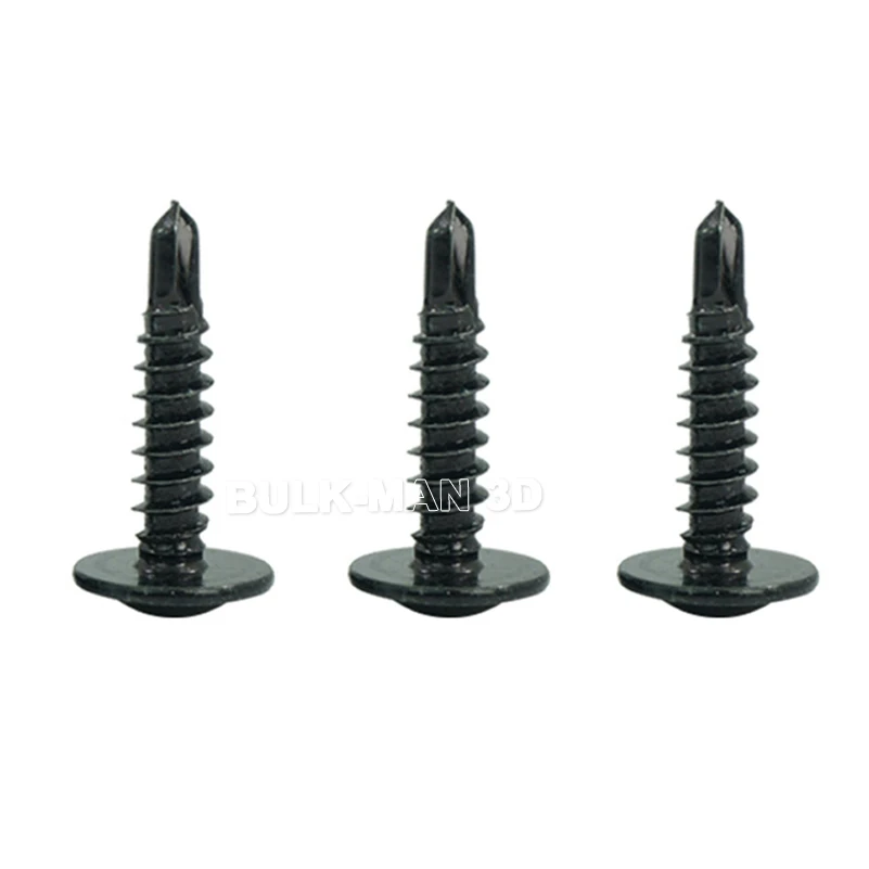 Tornillos autorroscantes M4.8, tornillo autoperforante Phillips de cabeza plana chapada en Zinc, 50 unidades por lote