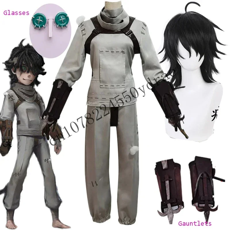 Identity V Suits Survivor Emil Patient Cosplay Suit Original Skin Uniforms Wig Glassware For Hallows CMM1501