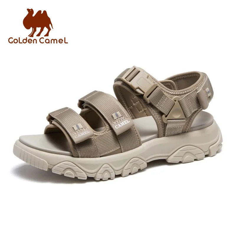 GOLDEN CAMEL Outdoor Men\'s Sandals for Men 2023 Summer New Lightweight Slippers Comfortable Casual Beach Shoes for Men Fashion