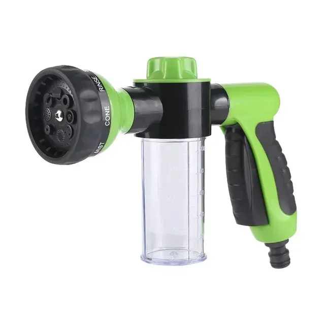 Drukslang Nozzle Schuimpistool 8 In 1 Jet Spuitpistool Zeepdispenser Tuin Watering Paard Hond Dier Auto Wassen tool Dropshipping