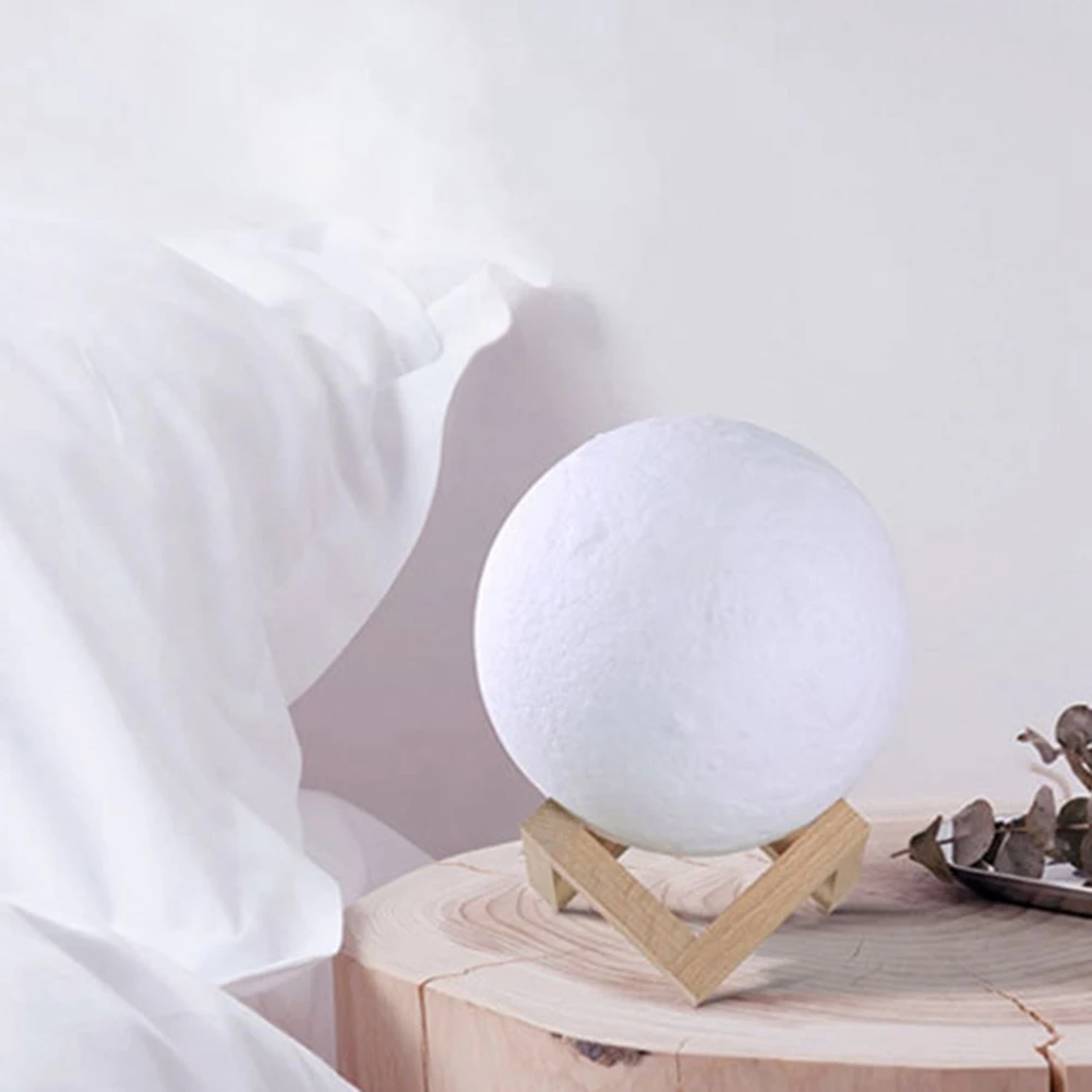 

【ADORN】Humidifier USB Press Home Moon Light Humidifier Large Capacity Desktop 1500ML Night Light Humidifier
