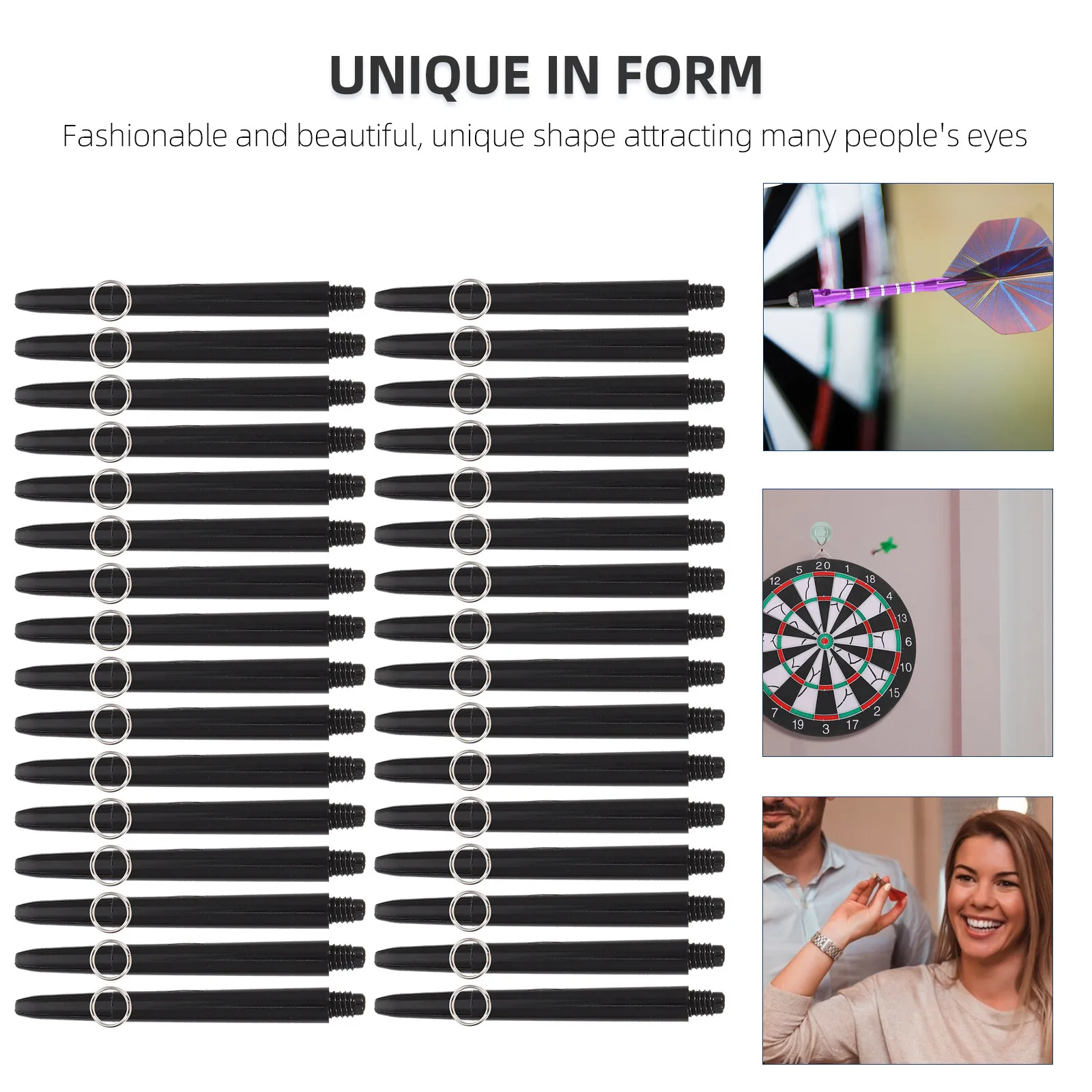 

50Sets Fly Shaft Nylon Stems Thread Rods Replacement for Steel Tip Professional Outdoor Game Accessories