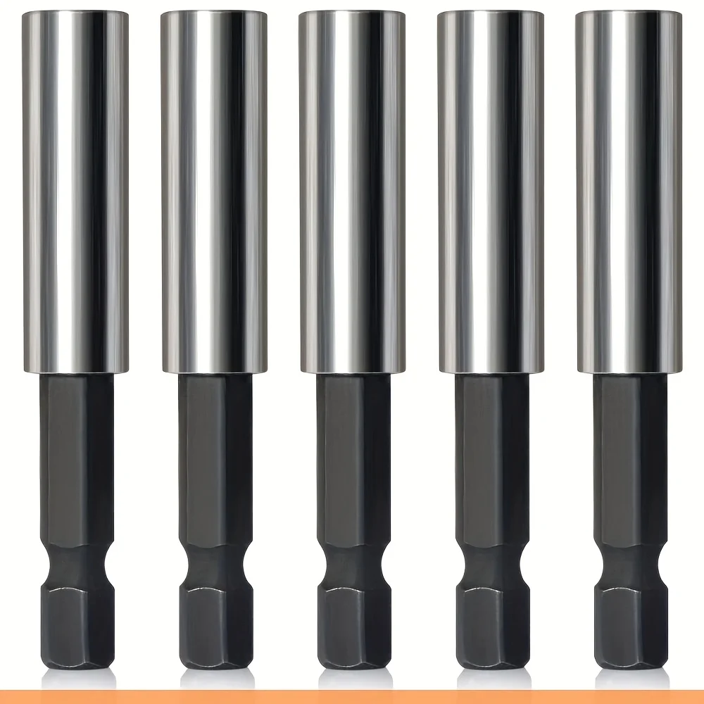 1/4 inch magnetic extended screwdriver head holder set with hexagonal handle adapter for drill and screwdriver heads