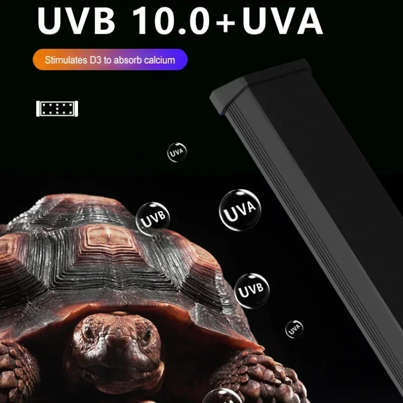 

4W/8W/12W Turtle Sunbathe Heat Lamp Reptile Calcium Supplement Lights Full Spectrum LED Light Habitat Lighting Lamp UVA+UVB