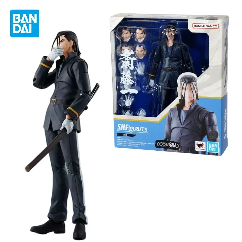 

In Stock Original BANDAI S.H.Figuarts Saito Hajime Animation Rurouni Kenshin PVC Anime Action Figures Model Collection Toy Gifts
